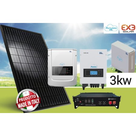 KIT FOTOVOLTAICO 3KW EXE Solar + Inverter con Accumulo 