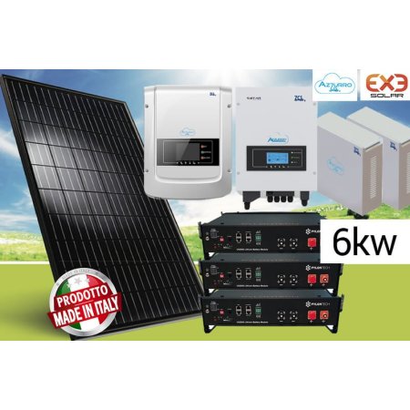 KIT FOTOVOLTAICO 6KW EXE Solar + Inverter con Accumulo 
