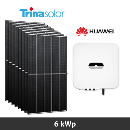 Impianto Fotovoltaico 6 kWp con Pannelli Trina Solar Vertex S e Inverter Huaweii SUN2000