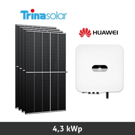 Impianto Fotovoltaico 4,3 KWp con Pannelli Trina Solar Vertex S e Inverter Huaweii SUN2000