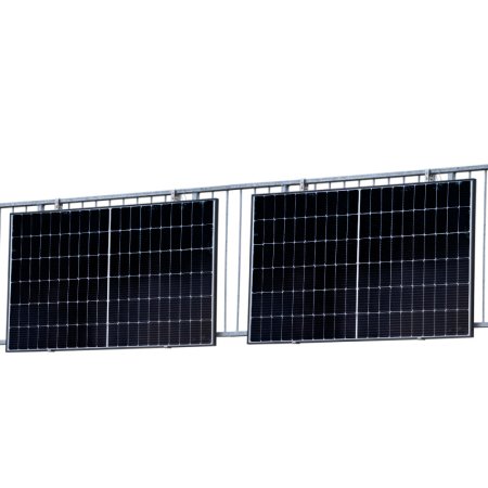 Dettaglio pannelli Kit Fotovoltaico da Balcone con Ringhiera 740 W