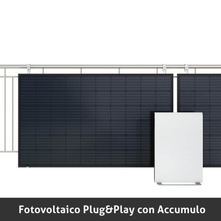 Fotovoltaico Plug and Play da Balcone con Batteria di Accumulo