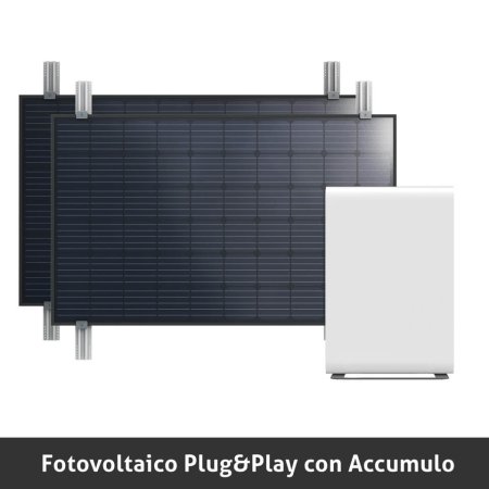 Fotovoltaico Plug and Play con Batteria per Facciata o Parete
